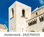 The Militia Tower of the Basilica of Saint Nicholas (Basilica di San Nicola) in Bari, Apulia, Italy, a UNESCO heritage site, Bari, Italy,.