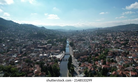 Miljacka River, Latin Bridge, Sarajevo City