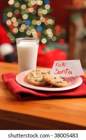 Milk And Cookies For Santa Claus