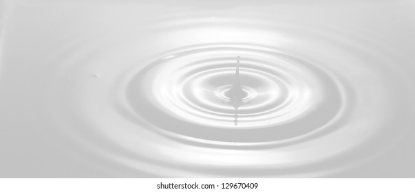 Milk Droplet Splashing With Ripple Effect