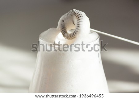 Milk foam maker. Mini blender, frothers for coffee, latte