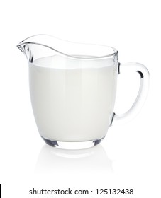 Milk Jug. Isolated On White Background