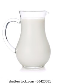 Milk Jug. Isolated On White Background