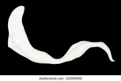 Milk On Black Background Stock Photo 253359040 | Shutterstock