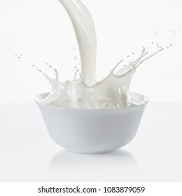 Milk Splash From Bowl Stock Photos Images Photography Shutterstock