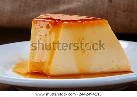 milk pudding in the bakery