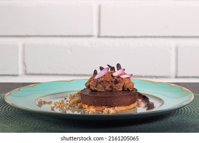 Milk And Semisweet Chocolate Ice Cream Pie With Nutella Whipped Cream