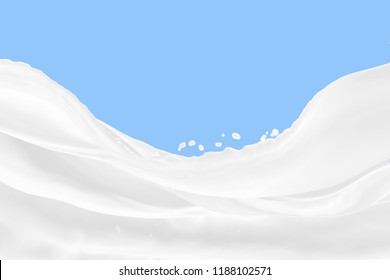 Milk Splash On blue background
 - Shutterstock ID 1188102571