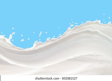 Milk Splash On blue background

 - Powered by Shutterstock