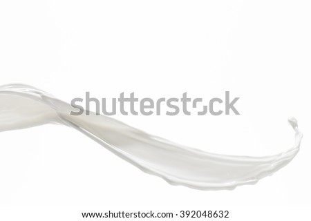 Milk Splash On White