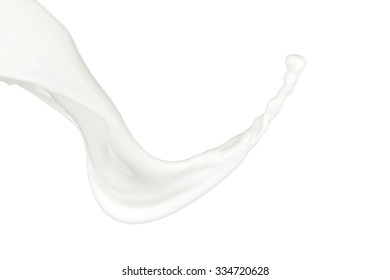 Milk Splash On White Background - Shutterstock ID 334720628