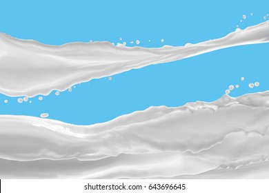 Milk Splash,splashing milk isolated on blue background - Shutterstock ID 643696645