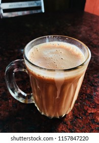 Milk Tea / Teh Tarik Is A Hot Milk Tea Beverage Which Can Be Commonly Found In Restaurants, Outdoor Stalls And Kopi Tiams Within The Southeast Asian