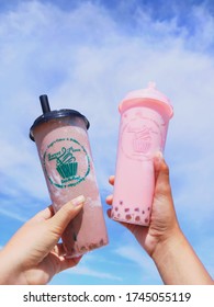 Milktea Sky Clouds Relax Food