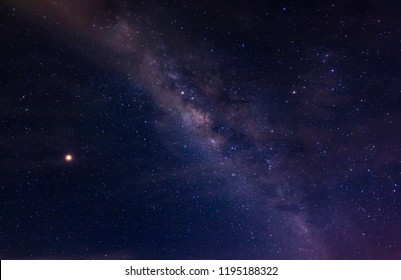 The milky and star. - Shutterstock ID 1195188322