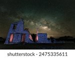 Milky Way Galactic Core Rising Over the Ruins of Fort McKavett, Texas