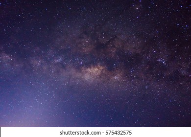 Milky Way Galaxy over pilok Kanchanaburi, Thailand at  Night