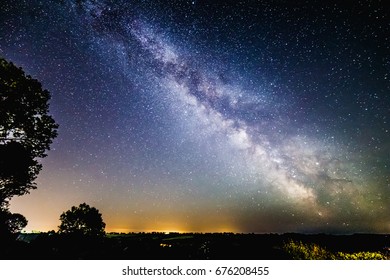 Milky Way Galaxy over southern Somerset in the UK  - Shutterstock ID 676208455