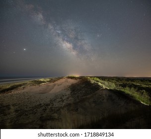 Milky Way Galaxy Sand Dunes In Back Bay National Wildlife Refuge