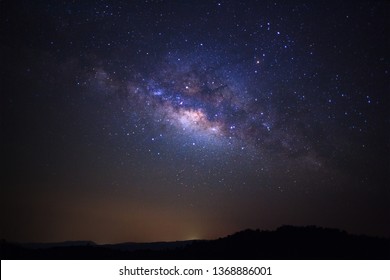 Milky Way Galaxy With Stars And Space Dust In The Universe 