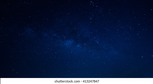 Milky way galaxy with stars and space dust in the universe,Thailand