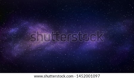Milky way galaxy with stars and space background.