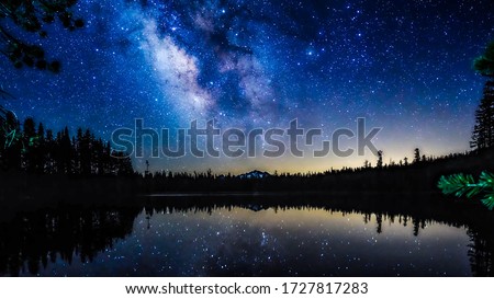 Milky way in the night sky