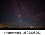 The Milky Way over Caldbeck common In Cumbria United Kingdom