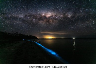 Milky Way Over Gippsland Lakes VIC Australia