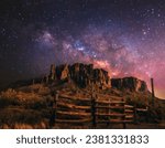 The Milky Way over Superstition Mountains 