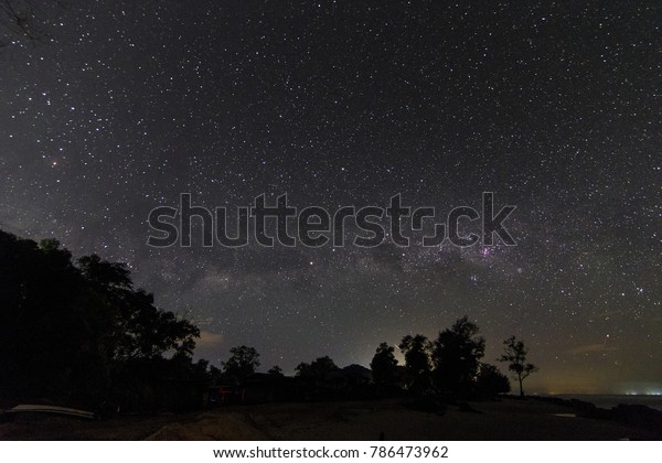 Milky Way Pantai Manis Papar Sabah Stock Photo Edit Now 786473962