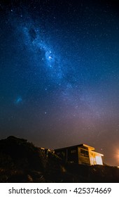 Milky Way From Wellington Sky In New Zealand