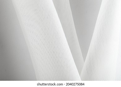 Milky White Neoprene Fabric Folded