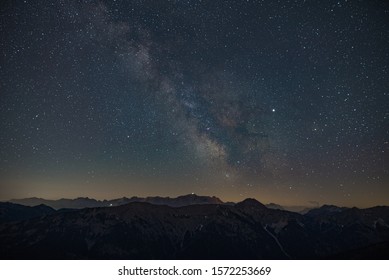 Milkyway Over Alps Nightsky Germany