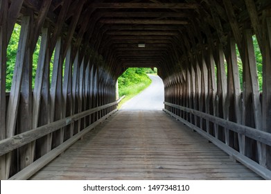 The Mill Bridge or Meriden Covered Bridge in Vermont.