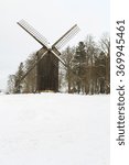 Mill in the snow