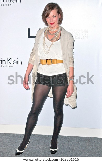 Milla Jovovich Calvin Klein Collection Party Stock Photo 102501515 ...