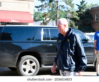 Millburn, New Jersey, USA - September 3, 2021: Governor Phil Murphy Arrives In Millburn New Jersey For Tour And Press Conference In The Aftermath Of Tropical Storm IDA.