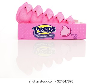 Millburn, USA - January 19, 2012: Peeps Are Well Known Marshmallow Candies Popular Around The Easter Holiday.