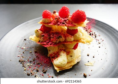 Millefeuille Napoleon Pastry Phyllo Dough Fresh Stock Photo Edit Now 692114365