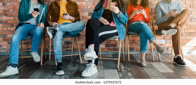 Millennials Lifestyle Group Young People Sitting Stock Photo (Edit Now ...