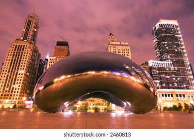 Millennium Park At Night, Chicago, IL