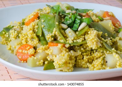 Millet With Assorted Spring Vegetables