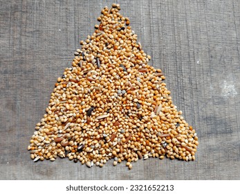 Millet turtledove feed in the form of grain