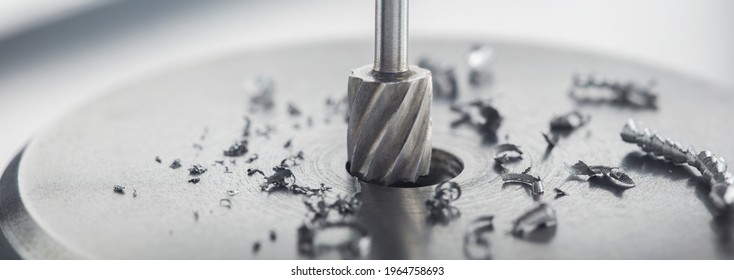 Milling сutter Make Sink In Hole In Steel Billet. Locksmith Work.