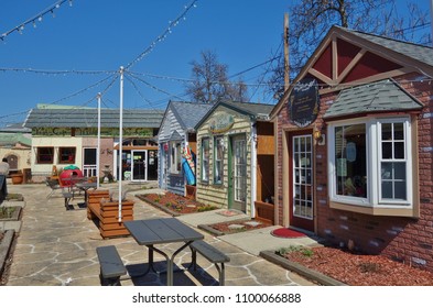 MILLVILLE, NJ -31 MAR 2018- View Of A Pedestrian Area In Millville, A City In Cumberland County, New Jersey.