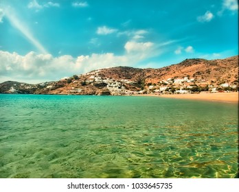 Milopotas Beach In Ios Island Greece