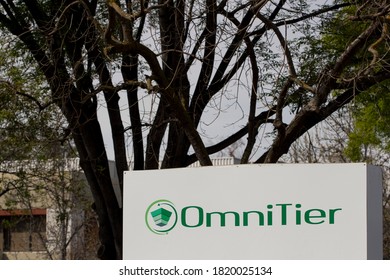 Milpitas, CA, USA - Feb 28, 2020: The Company Sign Outside The Headquarters Of OmniTier, Which Develops Whole Genome Sequencing Bioinformatics, Scientific Computing, And Web Services Caching Software.