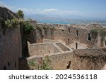 Miltiadis Bastion at Palamidi fortress, Nafplio, Peloponnese, Greece