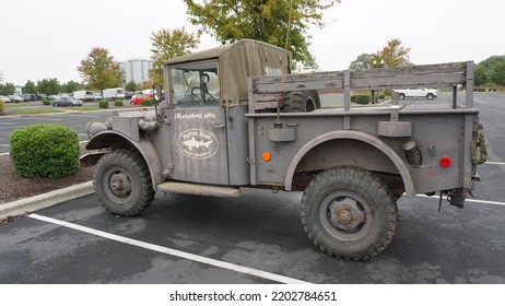 Milton, Delaware USA October 2017  Truck In Parking Lot 